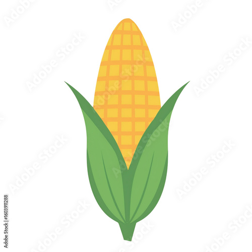 トウモロコシのシンプルなイラスト
