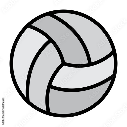 Volleyball Vector Filled Icon Design