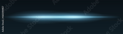 Horizontal symmetrical light shape with rounded center and smooth lateral blur. Creates clean abstract highlight with atmospheric depth.