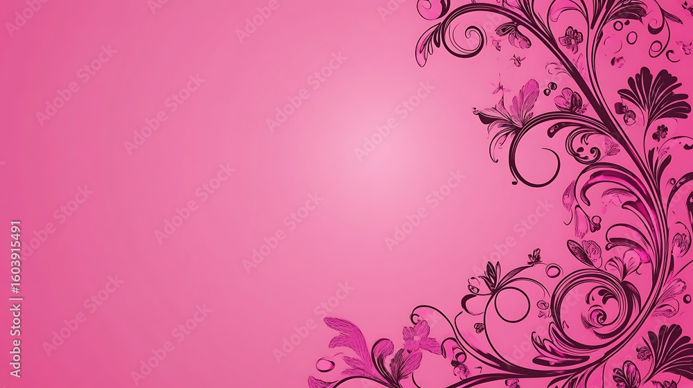Floral pink background Floral pink background