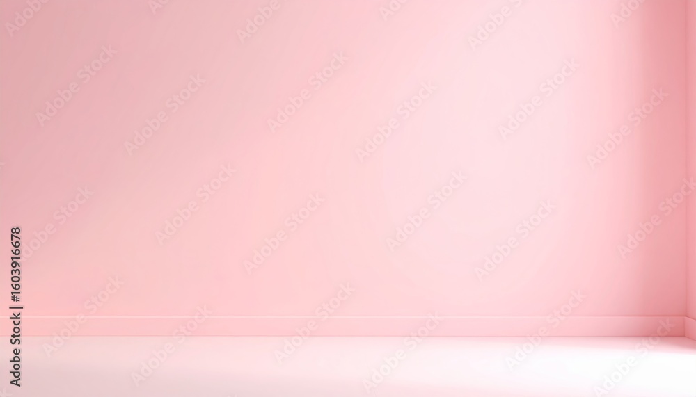 Obraz premium Pastel Pink Abstract Wall with Subtle Gradient Light