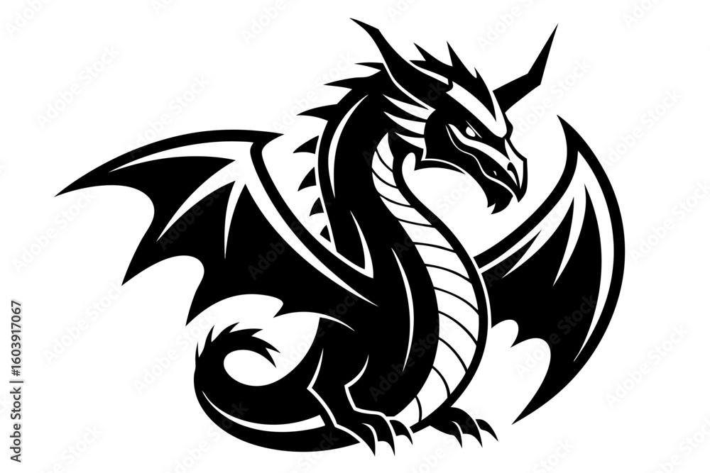 Fototapeta premium dragon tattoo design