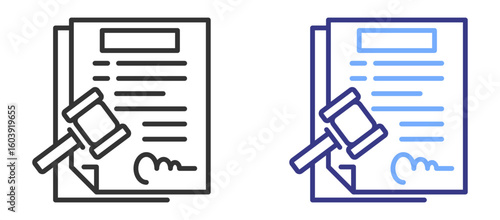 Legal Contract icon color