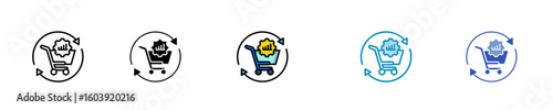 E-Commerce Optimization  Icon Set Multiple Style Collection