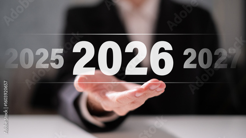 Wallpaper Mural Professional businessman 2026 business opportunity challenge motivation success plan growth progress achievement goal concept Torontodigital.ca