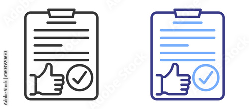 An acceptance icon color