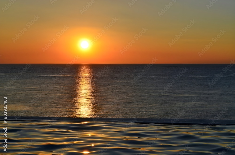 Obraz premium sunset over the sea