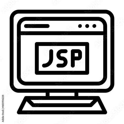 a collection of icons containing computer servers, web, files and things related to developers