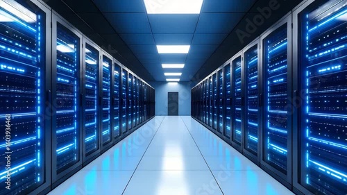 Server room corridor
