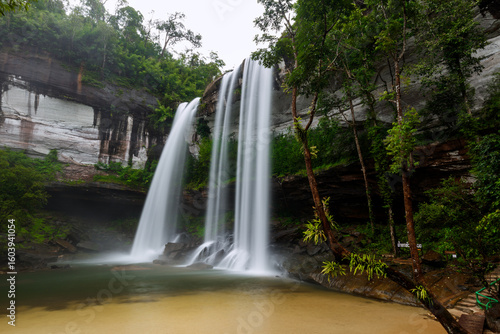 Huai Luang Waterfall, is a large waterfall located in Phu Chong-Na Yoi National Park,Ubon Ratchathani,Thailand