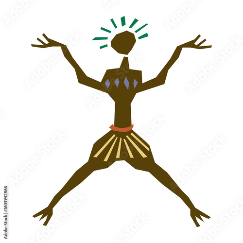 silhouette of a man on a golden background