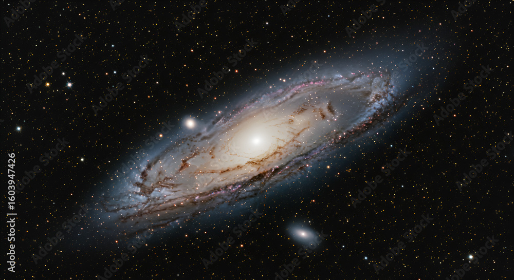 Fototapeta premium Spiral galaxy in deep space