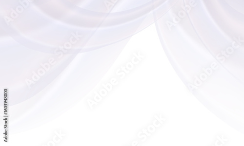 薄紫色の透けているカーテンのイラスト