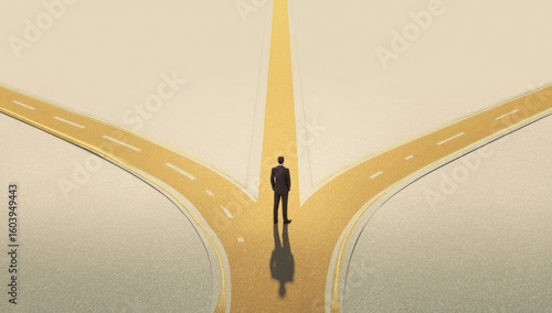 Businessperson at a crossroads (1)