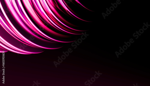 Pink abstract concentric ripple background with copy space