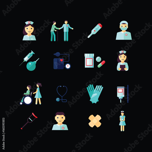 Medical Related icons and illustrations EPD Files