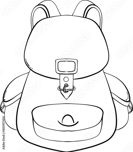 back to school apple, school suppliers element for teacher classroom decoration. school bag doodle line. vector file.