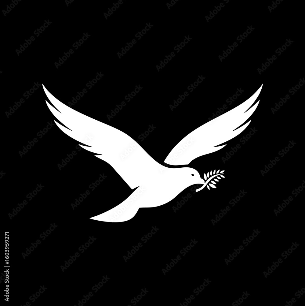 Obraz premium Bird silhouette logo, the download results from this image are fully used for fundraising for underprivileged children in Indonesia