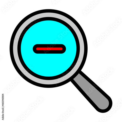 Zoom In Vector Filled Icon Design