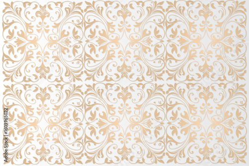 Vector golden damask seamless pattern Background for Textile And wallpaper print, vector illustration design.