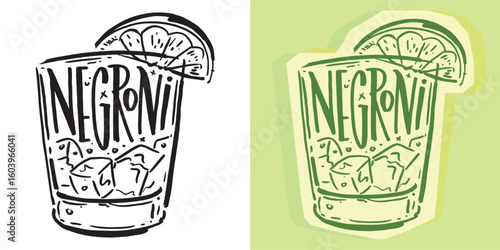 Trendy hand drawn doodle lettering quote about cocktail. Lettering for t-shirt design, mug print, bag print, clothes fashion. 100% hand drawn vector image.