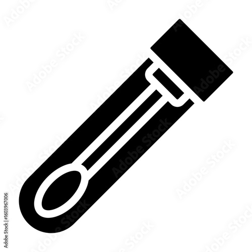 Swab Test Vector Glyph Icon Design