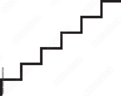 Minimalist Stairs Pictogram / ミニマリスト階段ピクトグラム