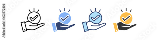 Veracity Icon Set Multiple Style Collection