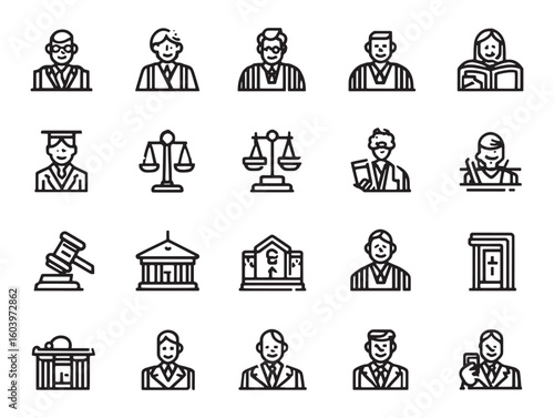 Witness Sworn In 2D Line Drawing