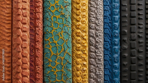 Colorful Textured Rubber Grip