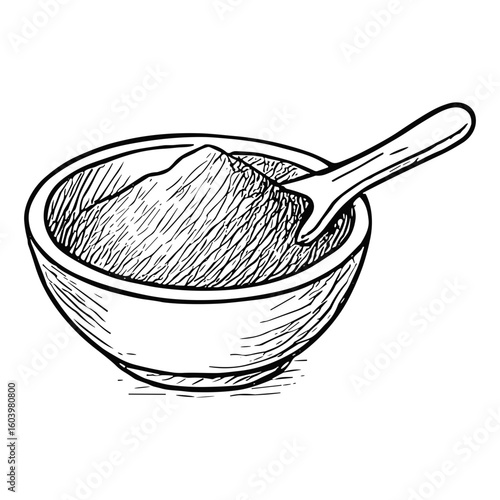 Bowl of Spirulina Powder