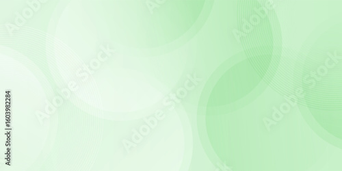 Minimalist banner background, pastel, light green, and cream color gradient. Circle effect style, geometric and abstract background. Ep 10.