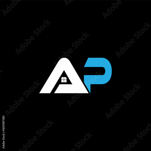 Free Download AP Monogram Fusion - Elegant Minimal Letter logo Design - GFXLoad
