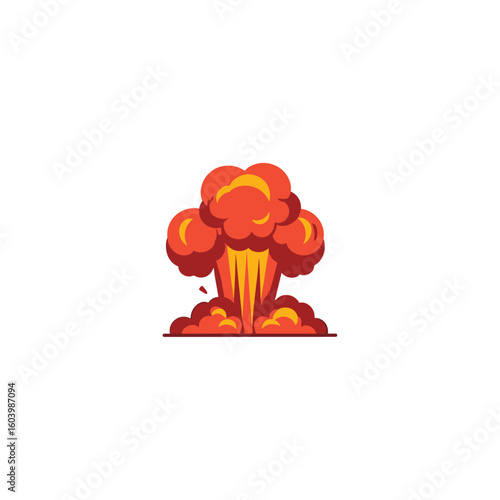 Explosion icon logo flat vector design