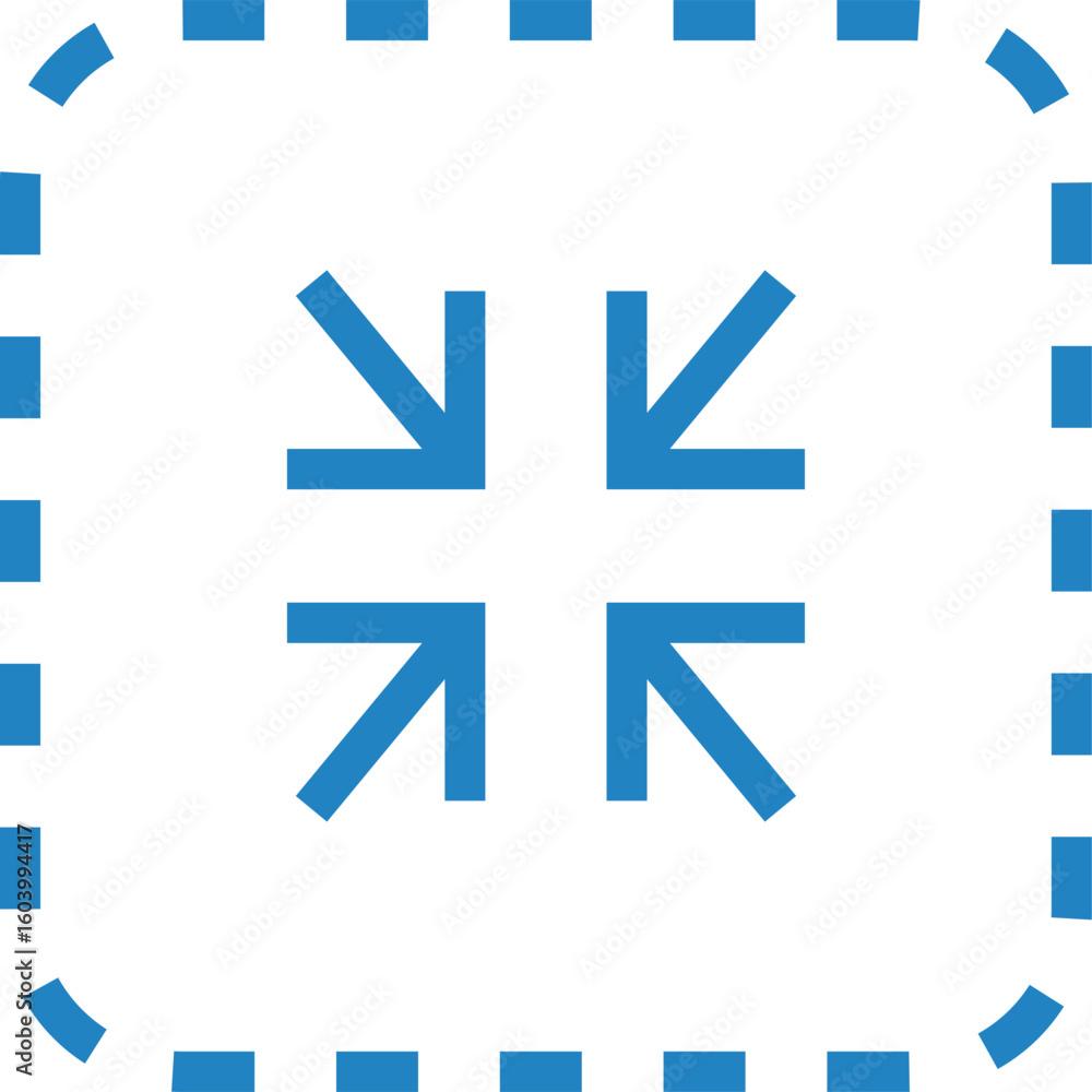 Fototapeta premium サイズ縮小のアイコンイラスト