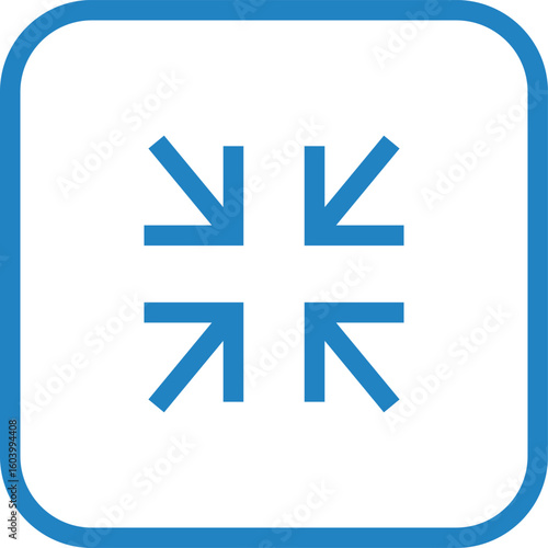 サイズ縮小のアイコンイラスト