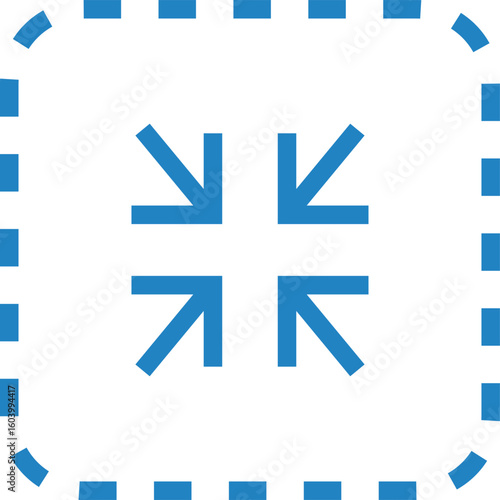 サイズ縮小のアイコンイラスト