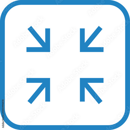 サイズ縮小のアイコンイラスト