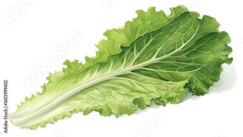 Vibrant Green Leaf: A close-up perspective showcases the intricate details of a singular vibrant green leaf, its textured surface and natural veins beautifully rendered.