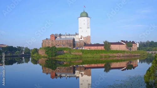 St. Olaf's Tower, in Vyborg Castle, on Castle Island in the city of Vyborg, Leningrad Oblast, Russia. The castle was built in 1239, when the city was part of Sweden.