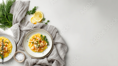 Wallpaper Mural minimalist festive lunch setting featuring beautifully arranged table on clean white background Torontodigital.ca