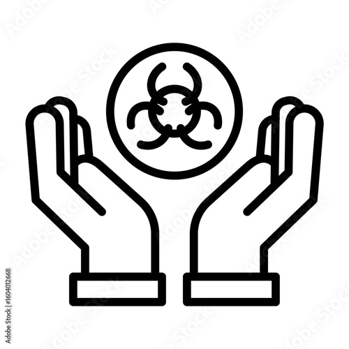 Containment Protocol icon vector image. Can be used for Infectious Diseases.