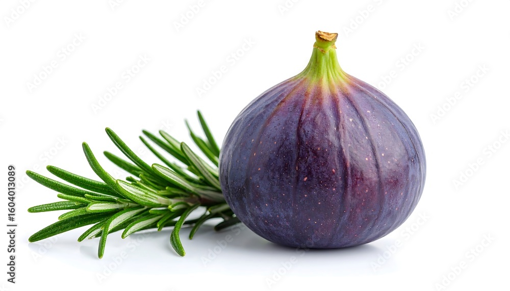 Obraz premium Fresh fig with rosemary