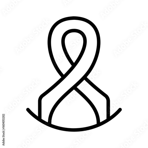 Cancer Symbol icon vector image. Can be used for Chemotherapy.