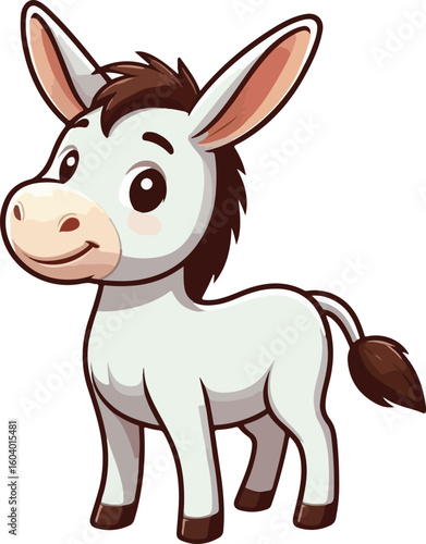 cartoon of donkey