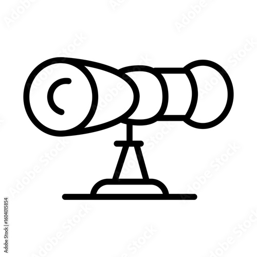 Monocular icon vector image. Can be used for Ocean.