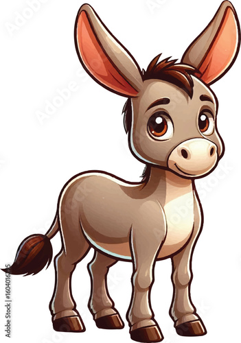 cartoon of donkey