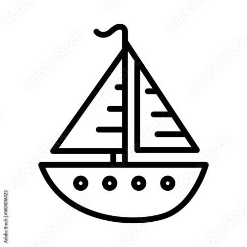 Yatch icon vector image. Can be used for Ocean.