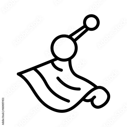 Silk icon vector image. Can be used for Fabric Features.