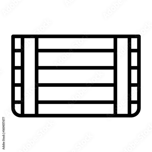 Crate icon vector image. Can be used for Supermarket.